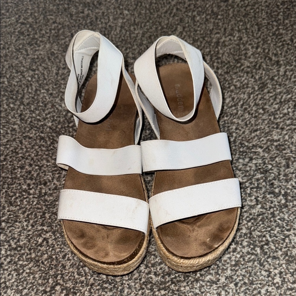 Madden Girl White Strappy Sandals